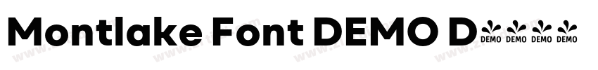Montlake Font DEMO D字体转换